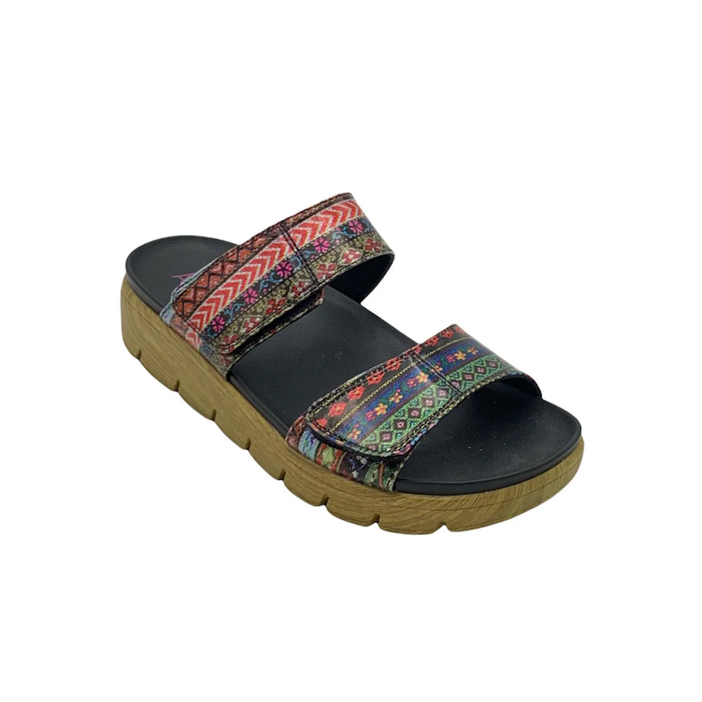 Alegria Two Band Slide Sandals Lena Pow Wow - Medium - Picture 2 of 5